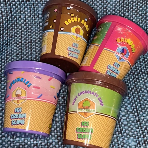 Joe Trend Ice Cream SLIME Scented Mix-In Sprinkles Bears Chocolate Chip FUN 4pk - Picture 7 of 8
